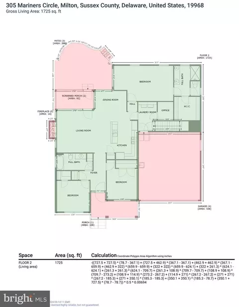 Floorplan - 305 Mariners Cir, Milton, DE 19968 photo 4 of 7