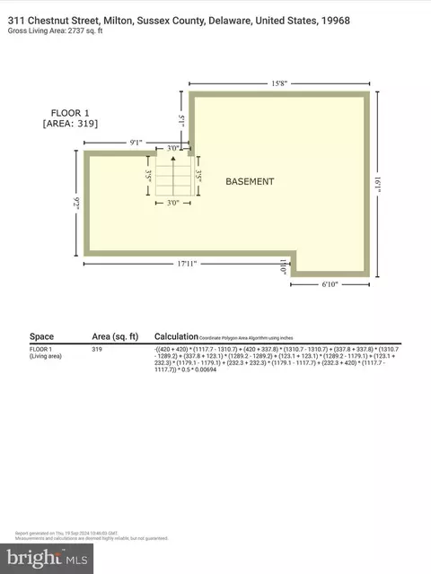 Floorplan - 311 Chestnut St, Milton, DE 19968 photo 9 of 9