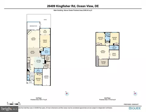 Floorplan - 26409 Kingfisher Rd, Ocean View, DE 19970 photo 1 of 3