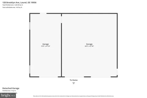 Floorplan - 128 Brooklyn Ave, Laurel, DE 19956 photo 3 of 4