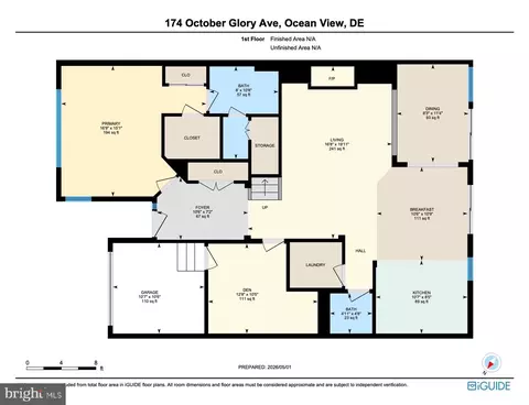 Floorplan - 174 October Glory Ave, Ocean View, DE 19970 photo 1 of 3