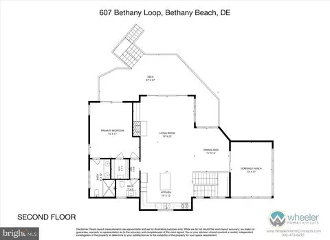 Floorplan - 607 Bethany Loop, Bethany Beach, DE 19930 photo 2 of 3