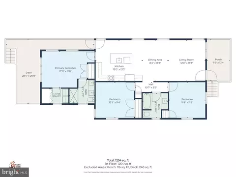 Floorplan - 215 4th St, Bethany Beach, DE 19930 photo 1 of 1