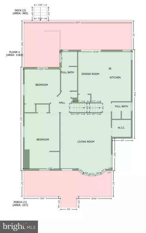 Floorplan - 5609 Patrick Henry Dr, Brooklyn, MD 21225 photo 5 of 7