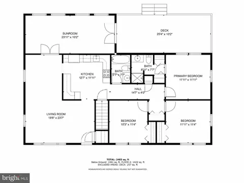 Floorplan - 2306 229th St, Pasadena, MD 21122 photo 1 of 3
