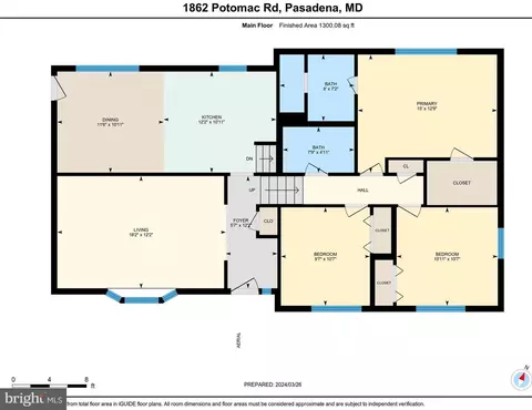 Floorplan - 1862 Potomac Rd, Pasadena, MD 21122 photo 2 of 3