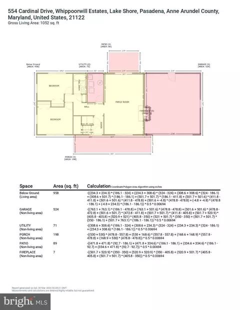 Floorplan - 554 Cardinal Dr, Pasadena, MD 21122 photo 4 of 5