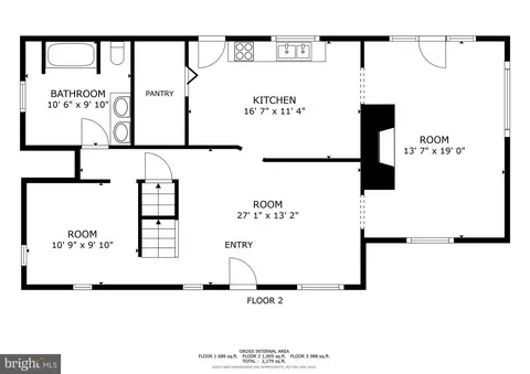 Floorplan - 1859 Cedar Dr, Severn, MD 21144 photo 1 of 4
