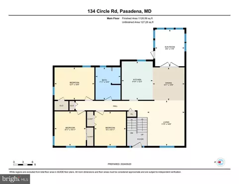 Floorplan - 134 Circle Rd, Pasadena, MD 21122 photo 1 of 2