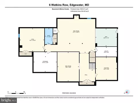 Floorplan - 6 Watkins Row, Edgewater, MD 21037 photo 3 of 4