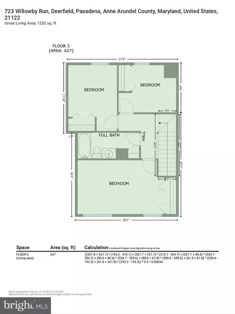 Floorplan - 723 Willowby Run, Pasadena, MD 21122 photo 5 of 8