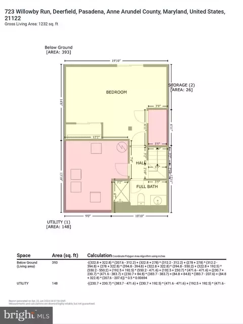 Floorplan - 723 Willowby Run, Pasadena, MD 21122 photo 3 of 8
