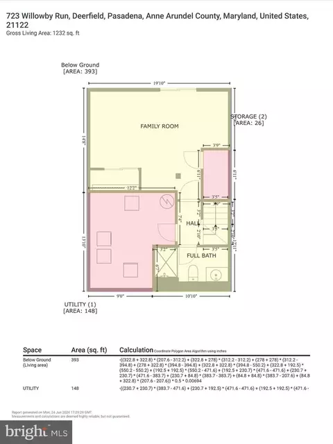 Floorplan - 723 Willowby Run, Pasadena, MD 21122 photo 8 of 8