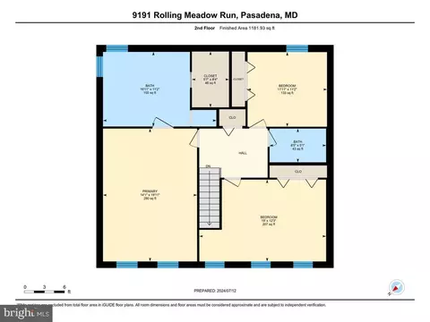 Floorplan - 9191 Rolling Meadow Run, Pasadena, MD 21122 photo 2 of 3