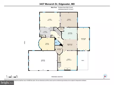 Floorplan - 3437 Monarch Dr, Edgewater, MD 21037 photo 2 of 4