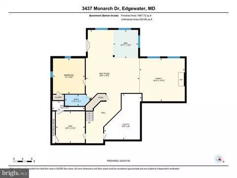 Floorplan - 3437 Monarch Dr, Edgewater, MD 21037 photo 4 of 4