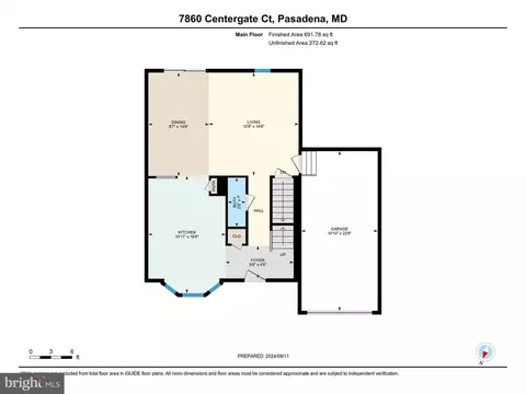 Floorplan - 7860 Centergate Ct, Pasadena, MD 21122 photo 1 of 3