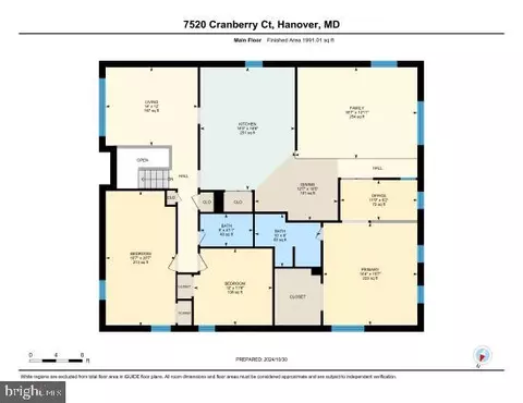 Floorplan - 7520 Cranberry Ct, Hanover, MD 21076 photo 1 of 2