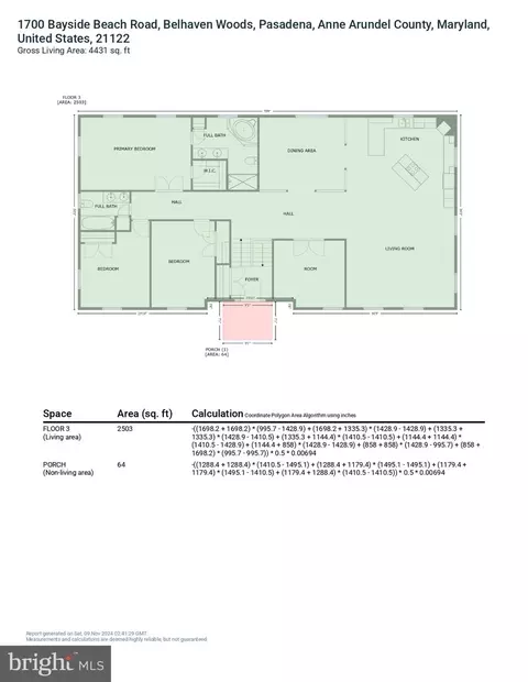 Floorplan - 1700 Bayside Beach Rd, Pasadena, MD 21122 photo 7 of 9