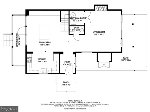 Floorplan - 8165 Bayside Dr, Pasadena, MD 21122 photo 1 of 4