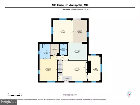 Floorplan - 105 Huse Dr, Annapolis, MD 21403 photo 4 of 6