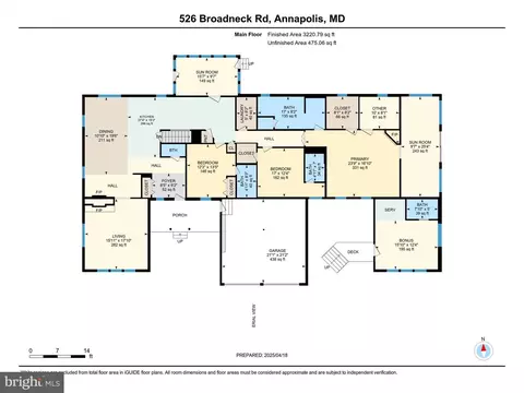 Floorplan - 526 Broadneck Rd, Annapolis, MD 21409 photo 1 of 4