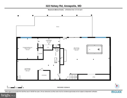 Floorplan - 322 Halsey Rd, Annapolis, MD 21401 photo 3 of 3