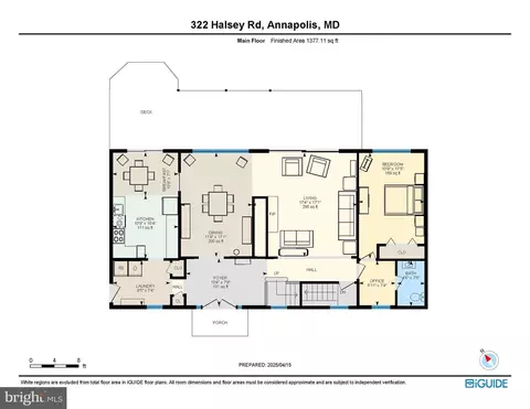 Floorplan - 322 Halsey Rd, Annapolis, MD 21401 photo 1 of 3