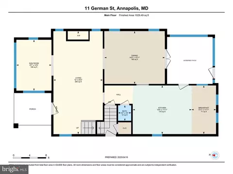 Floorplan - 11 German St, Annapolis, MD 21401 photo 2 of 5