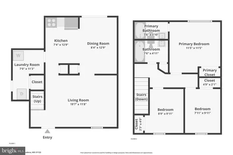Floorplan - 3473 Old Crown Dr, Pasadena, MD 21122 photo 3 of 3