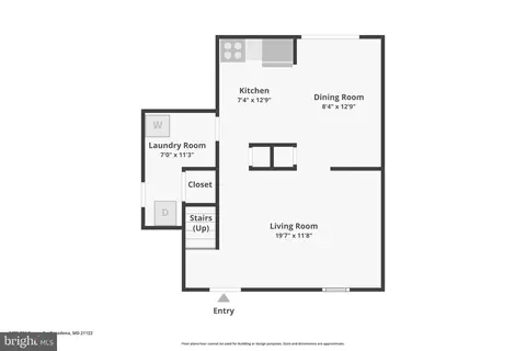 Floorplan - 3473 Old Crown Dr, Pasadena, MD 21122 photo 1 of 3