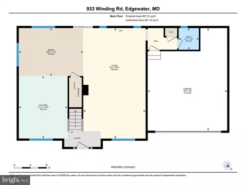 Floorplan - 933 Winding Rd, Edgewater, MD 21037 photo 1 of 3