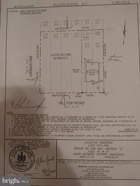 Floorplan - 1944 Hilltop Rd, Pasadena, MD 21122 photo 2 of 2