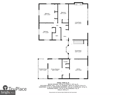 Floorplan - 1482 Friendly Rd, Pasadena, MD 21122 photo 1 of 3