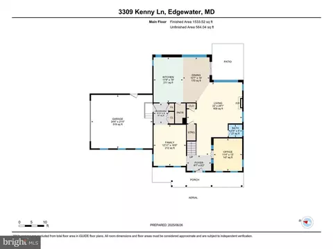 Floorplan - 3309 Kenney Ln, Edgewater, MD 21037 photo 2 of 3