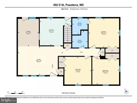 Floorplan - 692 D St, Pasadena, MD 21122 photo 1 of 2