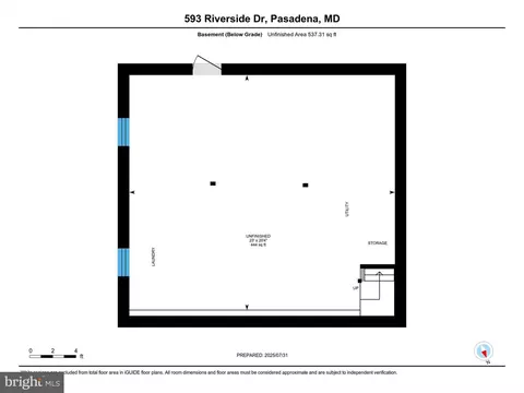 Floorplan - 593 Riverside Dr, Pasadena, MD 21122 photo 6 of 6
