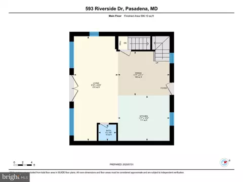 Floorplan - 593 Riverside Dr, Pasadena, MD 21122 photo 4 of 6