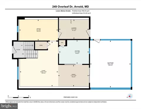 Floorplan - 249 Overleaf Dr, Arnold, MD 21012 photo 1 of 2