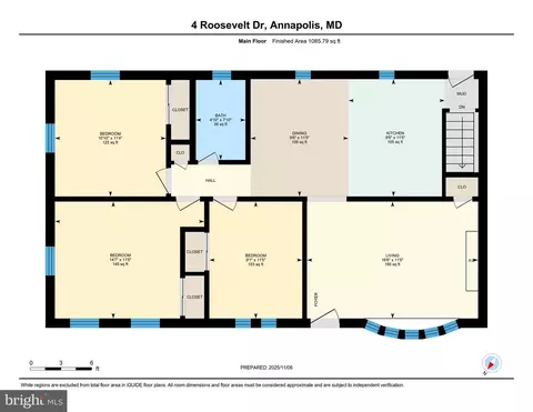 Floorplan - 4 Roosevelt Dr, Annapolis, MD 21401 photo 1 of 2