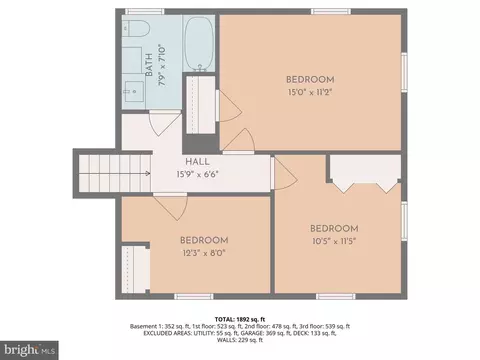 Floorplan - 7428 Hawkins Dr, Hanover, MD 21076 photo 4 of 5