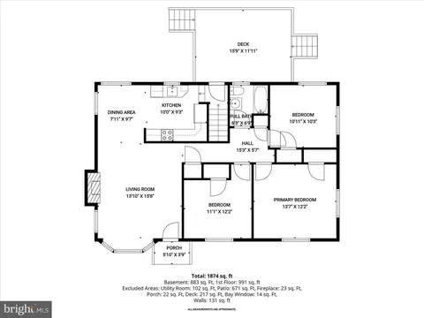 Floorplan - 7403 Locust Dr, Hanover, MD 21076 photo 2 of 3
