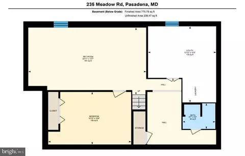 Floorplan - 235 Meadow Rd, Pasadena, MD 21122 photo 2 of 2