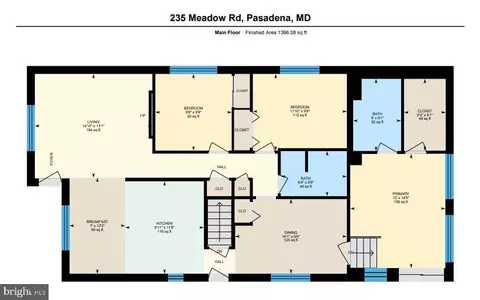 Floorplan - 235 Meadow Rd, Pasadena, MD 21122 photo 1 of 2