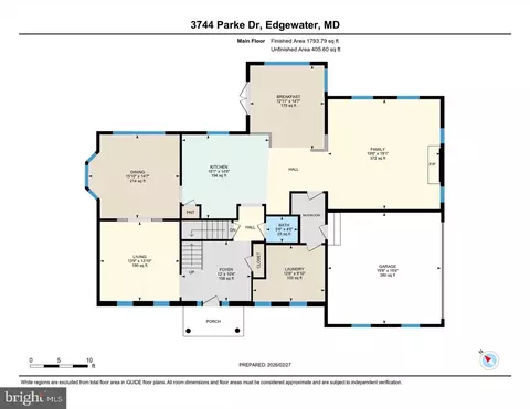 Floorplan - 3744 Parke Dr, Edgewater, MD 21037 photo 2 of 5