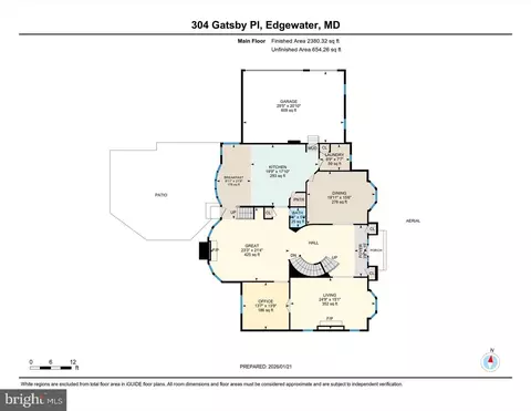 Floorplan - 304 Gatsby Pl, Edgewater, MD 21037 photo 2 of 4