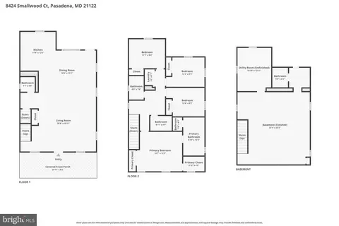 Floorplan - 8424 Smallwood Ct, Pasadena, MD 21122 photo 1 of 3