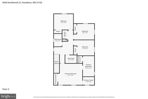 Floorplan - 8424 Smallwood Ct, Pasadena, MD 21122 photo 3 of 3