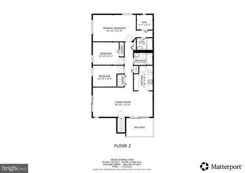 Floorplan - 2059 Happy Ln #E, Crofton, MD 21114 photo 2 of 2