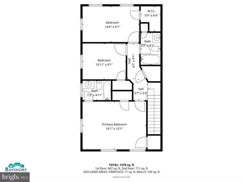 Floorplan - 1617 Hilltop Rd, Edgewater, MD 21037 photo 1 of 3